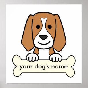 Póster Beagle Personalizado