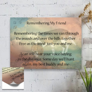 Poster Beagle Pet Loss