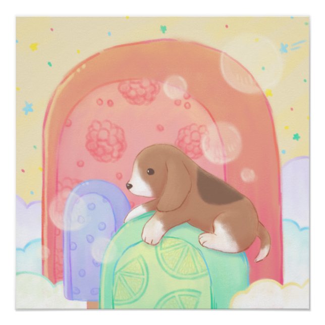 Póster Beagle & Popsicles (Frente)
