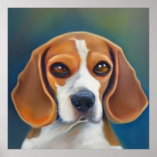 Poster Beagle - Retrato Canino
