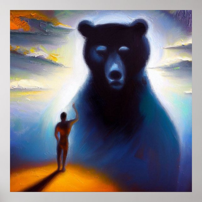 Poster Bear Animal Espirituoso 2 (Frente)