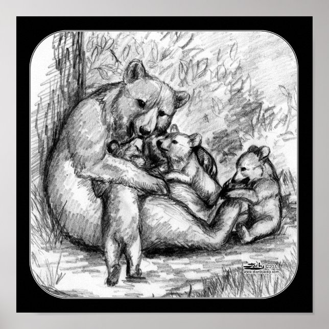 Póster Bear Family (Frente)