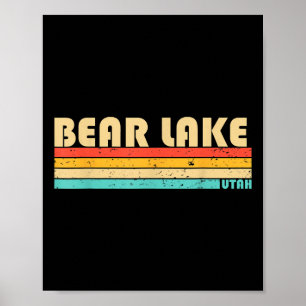Poster Bear Lake Utah Campanha de Pesca Engraçado Verão