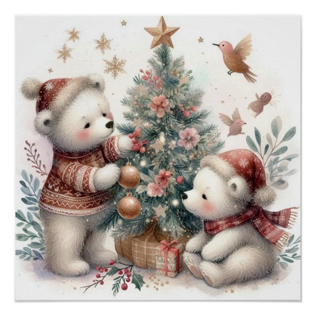 Póster Bear Natal 1 (Frente)