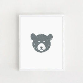 Poster Bear's face