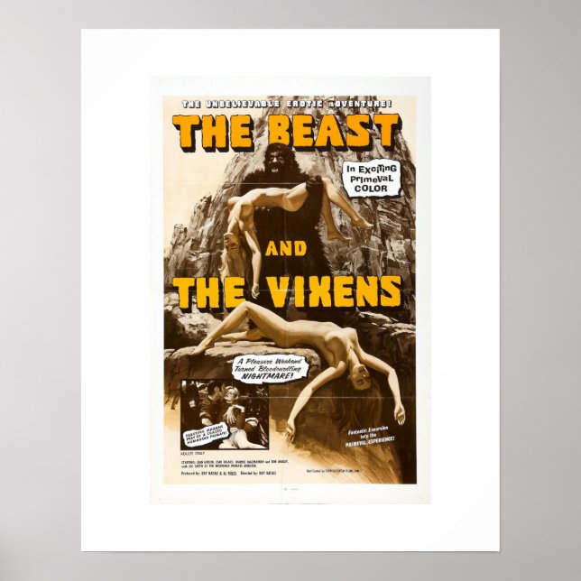 Póster Beast e Vixens (Frente)