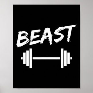 Poster Beast Pai Filho Fitness Musculação Combinando