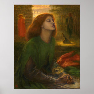 Póster Beata Beatrix - Dante Gabriel Rossetti