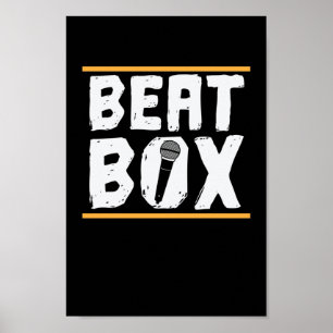 Poster Beatbox Bühne e ein Mikrofon