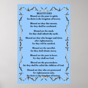 Póster Beatitudes na beira da gaivota do vôo