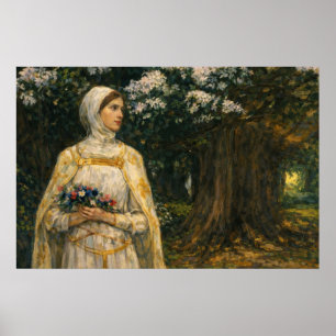 Poster Beatrice por John William Waterhouse