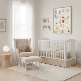 Poster Beatrix Potter Alphabet Nursery, Colorida Bonita