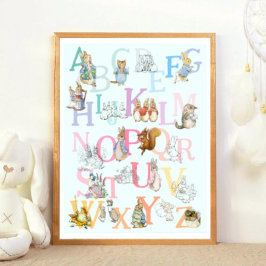 Poster Beatrix Potter Alphabet Nursery, Colorida Bonita