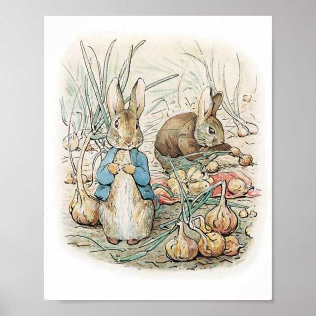 Poster Beatrix Potter Peter Rabbit E Benjamin Bunny (Frente)