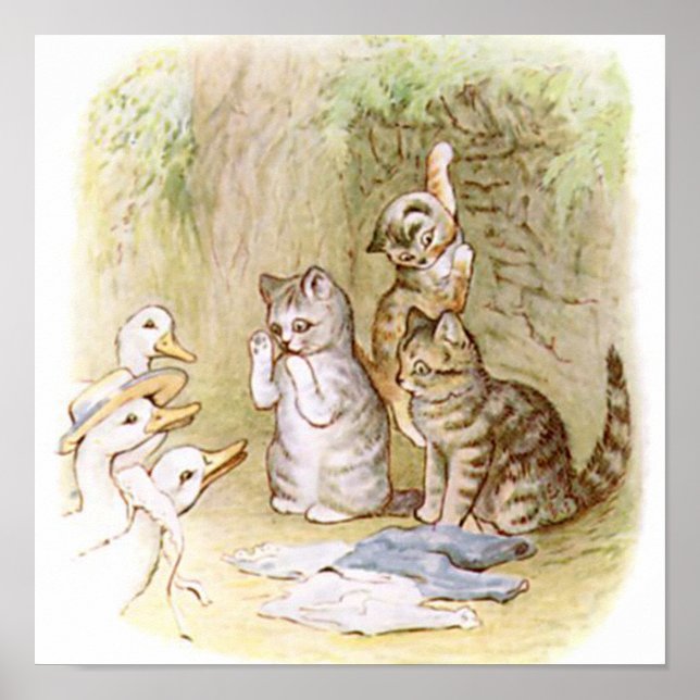 Poster Beatrix Potter, Tom Kitten, Personalizado (Frente)