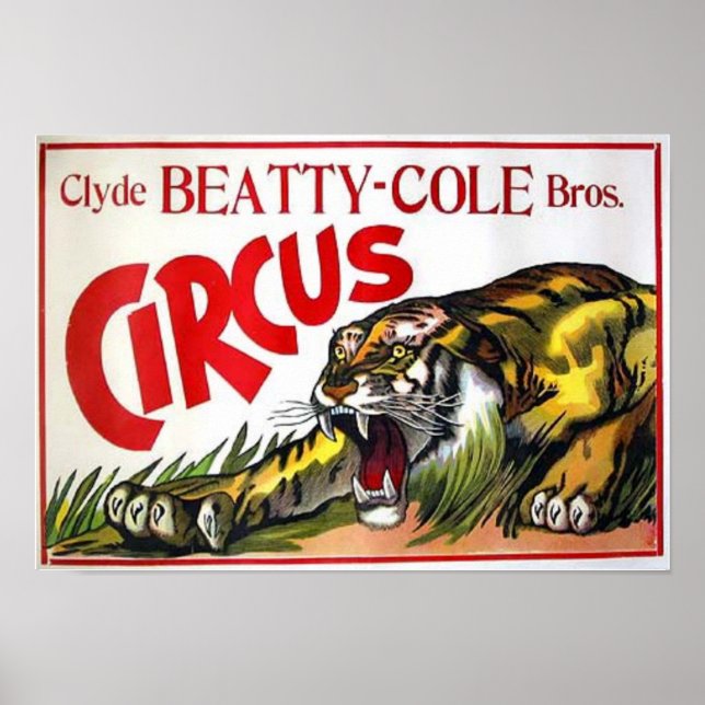 Poster Beatty Cole Circus (Frente)