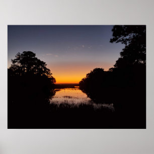 Poster Beaufort Hilton Head Carolina do Sul Marsh Sunset