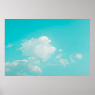 Poster Beautiful blue sky and clouds with daylight natura