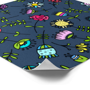 Poster Beautiful Floral Pattern