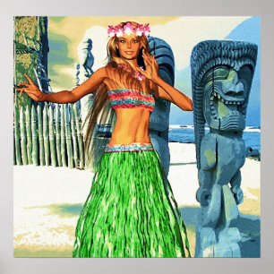 Póster Beautiful Hawaii