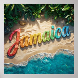Poster beautiful jamaica