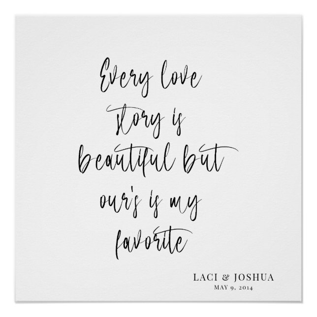 Póster Beautiful Personalized Wedding Tapestry Backdrop  (Frente)