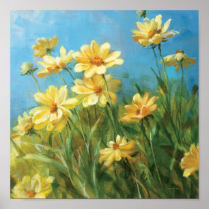 Póster Beautiful Yellow Daisies