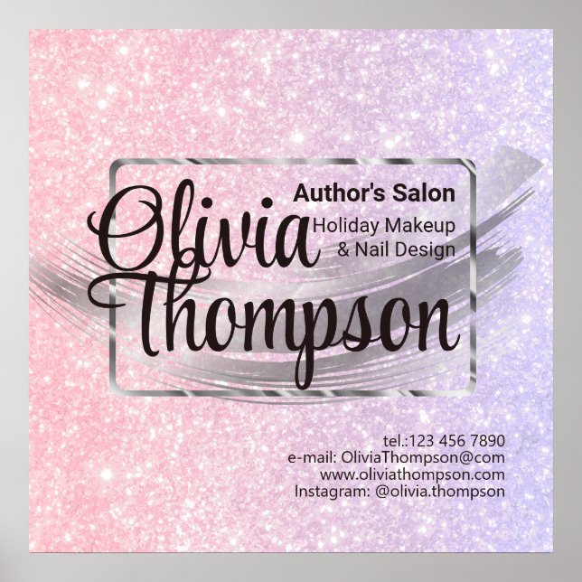 Poster Beauty Salon Pearl Silver (Frente)