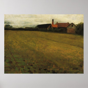 Poster Beaux - Paisagem com Edifício de Fazenda