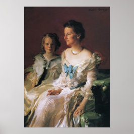 Poster Beaux - Sra. Theodore Roosevelt e filha Ethel