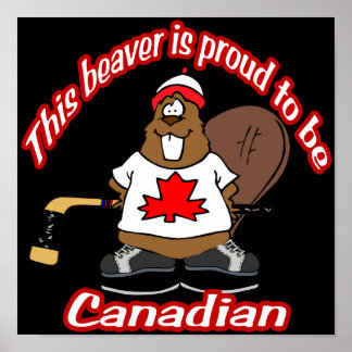 Poster Beaver canadense