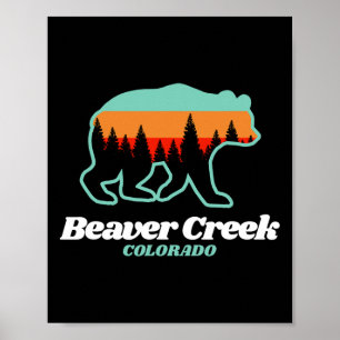 Poster Beaver Creek Colorado Skining Bear