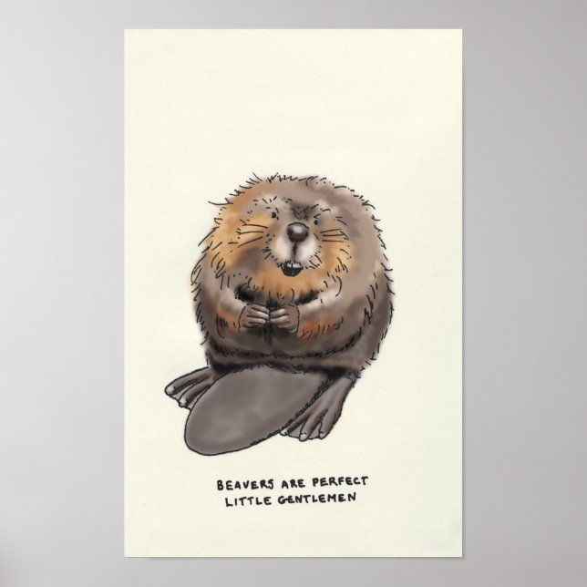 Póster beaver trivia (Frente)