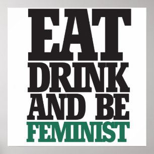 Póster Beba e seja feminista