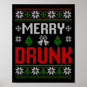 Poster Bebado feliz Estamos no Natal...
