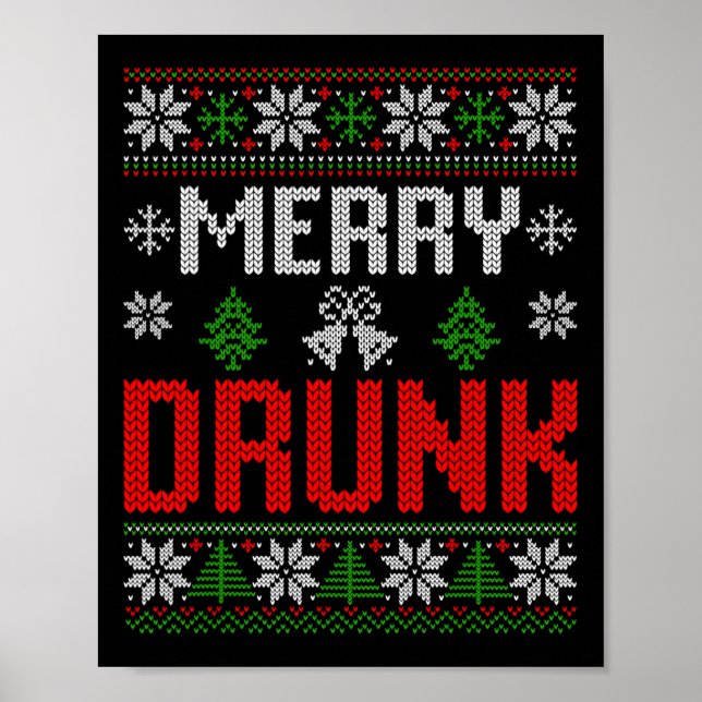 Poster Bebado feliz Estamos no Natal... (Frente)