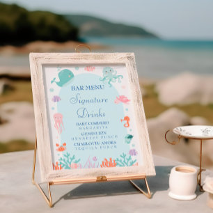 Poster Bebê à Vista: Drinks com Sabor de Vida Marinha Chá