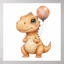 Bebê Adorável Dino Wall Art - Decoração de enferma