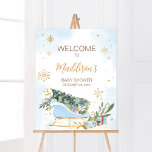 Poster Bebê Azul É Frio Lá Fora Bem-vindo<br><div class="desc">Torne o seu evento especial com este Chá de fraldas Frio Exterior com o nosso símbolo de boas-vindas,  bonito e imprimível,  com o adorável tema azul Dourado do inverno. Baixe,  personalize e crie memórias duradouras com este toque perfeito para sua celebração alegre! BS585</div>