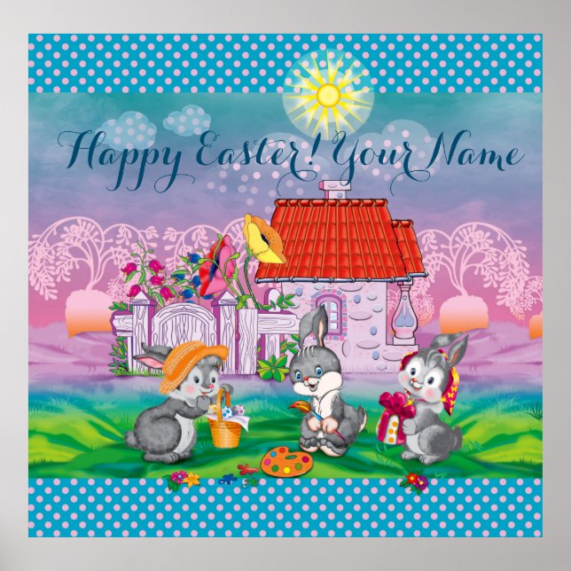 Poster Bebê Bunny pequeno (Frente)