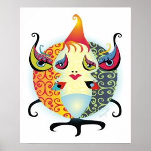 Póster Bebê da lua cheia