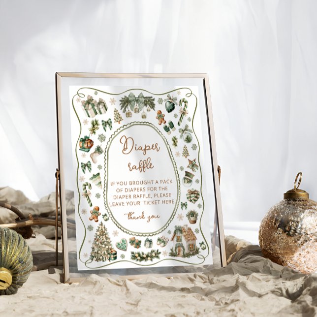 Poster Bebê de inverno Está Frio Fora da Fralda Raffle (Criador carregado)