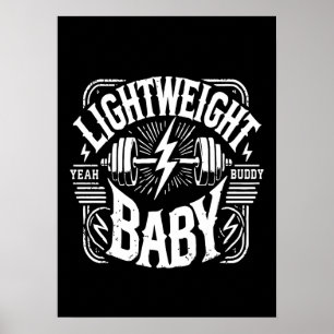 Poster Bebê De Peso Leve - Motivação De Giro Para Constru