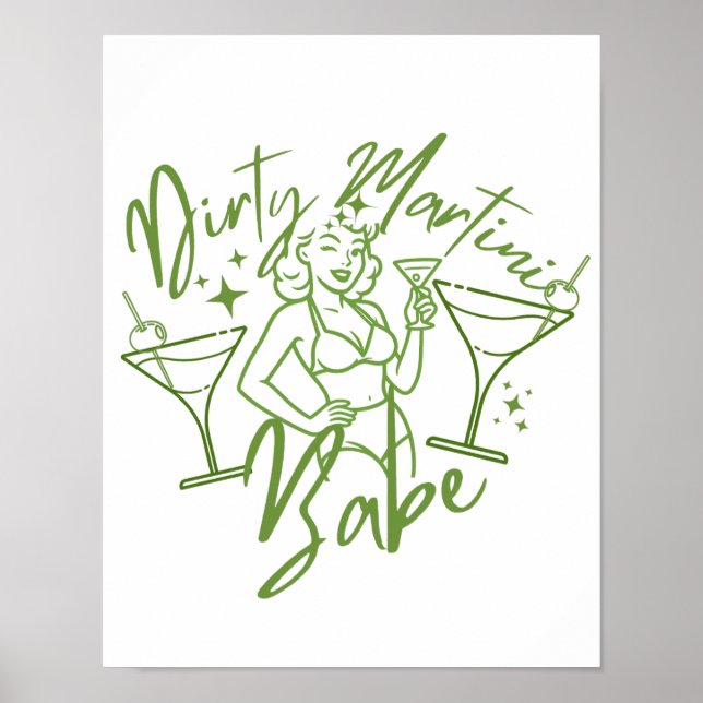 Poster Bebê Dirty Martini (Frente)