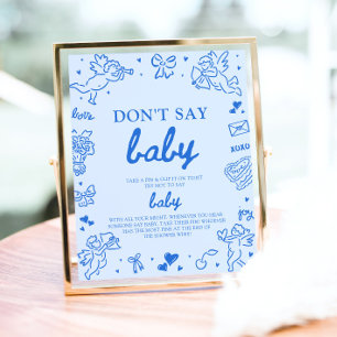 Poster Bebê do Dia dos Namorados Não Diga Bebê Chá de Beb