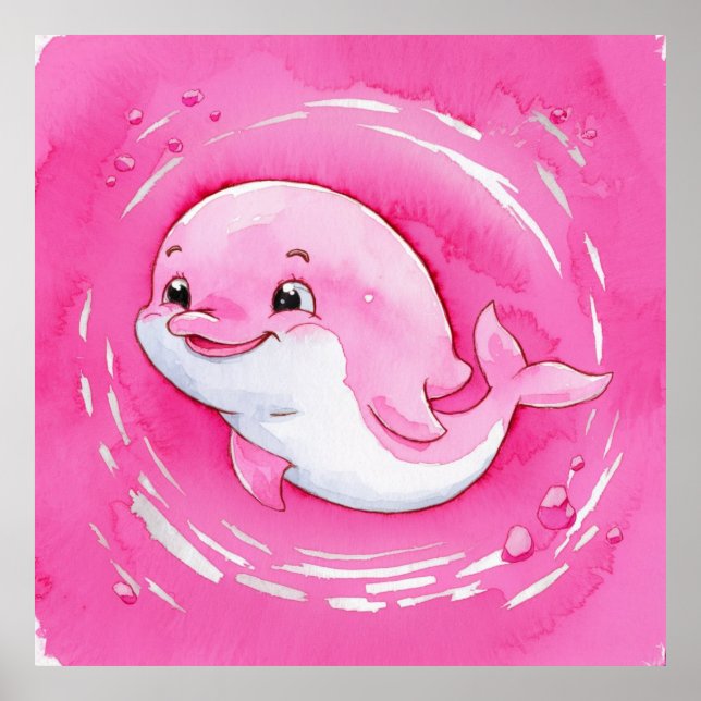 Poster Bebê Dolphin (Frente)