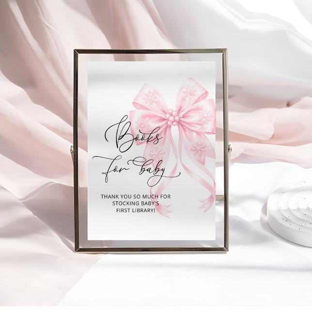 Poster Bebê É Frio Fora do Arco Rosa Livros para Bebê (Criador carregado)