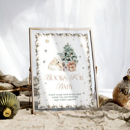 Poster Bebê é Frio Fora do Livro do Urso Polar para Bebê