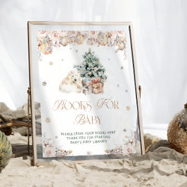 Poster Bebê, é Frio Fora do Urso Livros para Bebê