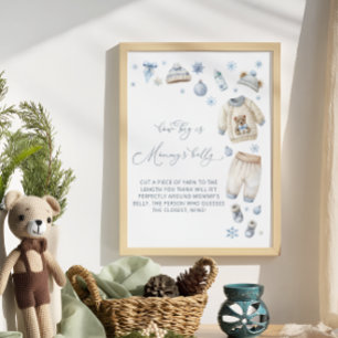 Poster Bebê É Frio Lá fora Como Grande É Mamãe